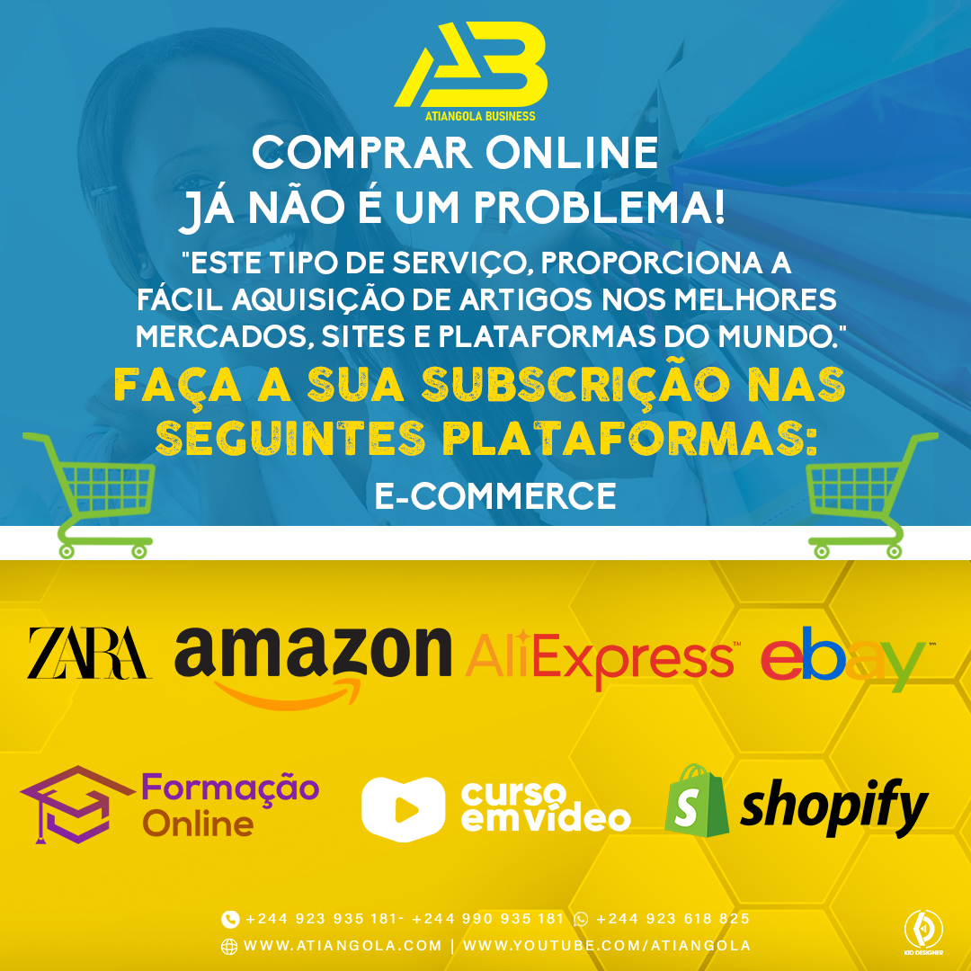 Soluções para compras e comércio online