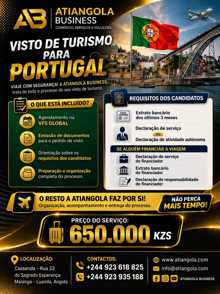 Visto de turismo para Portugal
